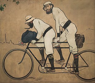 Ramon Casas and Pere Romeu on a Tandem by Ramon Casas (1897)