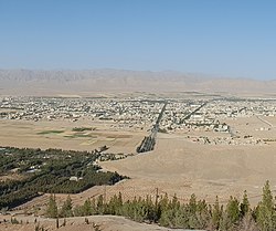 Skyline of Abadeh from a mountain