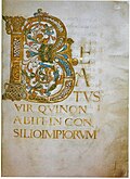 A page from the Ramsey psalter