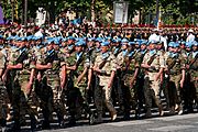 In 2008, a multinational United Nations battalion opened the parade