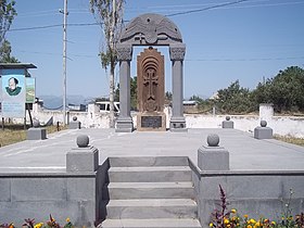 Khachkar monument in memory of the victims of the First Nagorno-Karabakh War