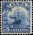 An 1899 stamp featuring a steamship.