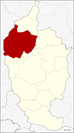 Karte von Maha Sarakham, Thailand, mit Kosum Phisai