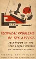 (1937) The cover of Velonis' pamphlet, "Technical Problems of the Artist: Technique of the Silkscreen Process"