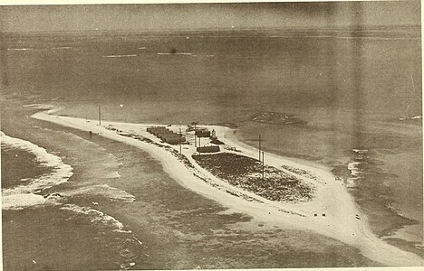 A Coast Guard LORAN base on East Island in 1945