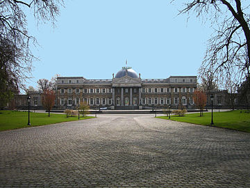 Main facade of the Palace of Laeken
