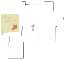 Location of Lake Arthur, New Mexico