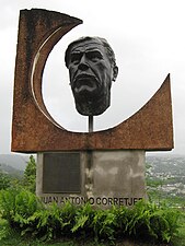 Juan Antonio Corretjer sculpture monument at lookout