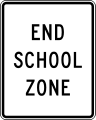 S5-2 End school zone (usually under an R2 speed limit sign