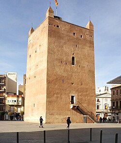 Moorish tower in the central square
