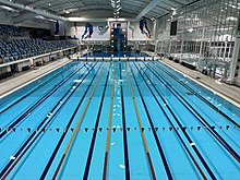 Indoor 50m competition pool at Melbourne Sports Centres – MSAC
