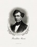 PIERCE, Franklin-President (BEP engraved portrait)