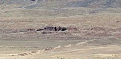 Remains of the palace, to the east of Ghazni.