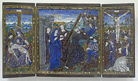 Late 15th century triptych, attributed to the Monvaerni workshop