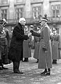 Edward Rydz-Śmigły (right) receiving marshal's buława from Polish President Ignacy Mościcki, Warsaw, 10 November 1936
