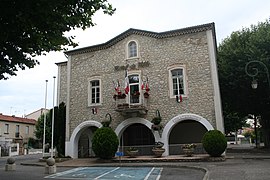 The town hall in Salindres