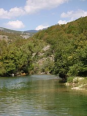 The Sana river near Donji Vrbljani, Bosnia.