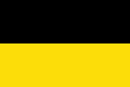 Flagge Sachsens (bis 1815), der Provinz Sachsen innerhalb Preußens, der Provinz Sachsen-Anhalt der DDR, des Herzogtums Sachsen-Lauenburg, sowie von Sachsen-Coburg und Gotha (bis 1830)
