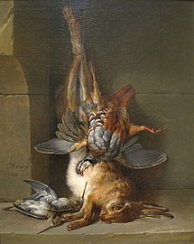Still-life with Hare, Partridge and Snipe (ca. 1755), 82.2 x 66 cm., Worcester Art Museum
