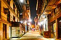 Street of Bhaktapur at night
