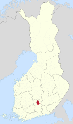 Location of Sysmä in Finland