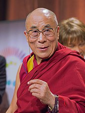 Tenzin Gyatso, der gegenwärtige 14. Dalai Lama (2012)