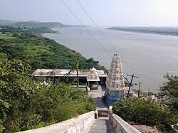 Vedadri Temple and River Krishna