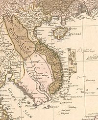 Map of Indochina in 1760