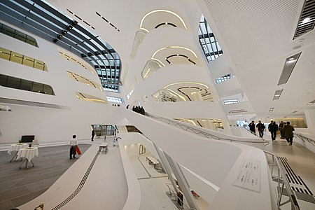 Interior of the Vienna University of Economics and Business Library and Learning Center (2013)