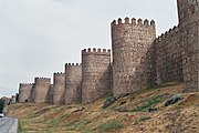 City walls in Ávila, Spain, a UNESCO World Heritage Site