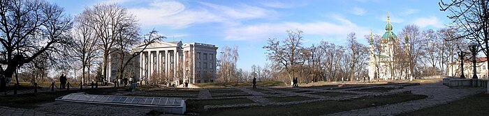 Panorama of the museum within the grounds