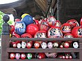 A many daruma doll set at Shorinzan Daruma Temple in Takasaki