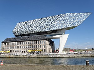 The Port Authority Building (Havenhuis) in Antwerp, Belgium by Zaha Hadid (2016)