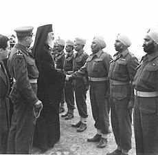 Archbishop Damaskinos inspects 4th Division