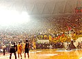 Fans of Aris in the arena
