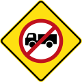 (MR-WDAD-21) Trucks Prohibited Entry (used in Western Australia)