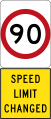 New 90 km/h Speed Limit (used in South Australia)