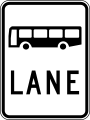 (R7-1-1) Bus Lane