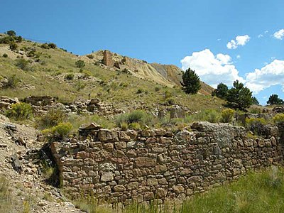 Remains of the Bassick silver mine, Querida, Colorado
