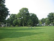 Lexington Battle Green in 2003, looking northwest