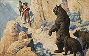 Bears in the Path (Surprise), 1904, Oil on canvas, Sid Richardson Museum, Fort Worth, Texas