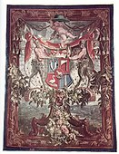 Tapestry with the arms of Cardinal Załuski