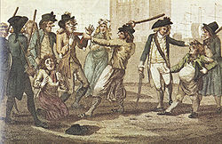 1780 caricature of a press gang