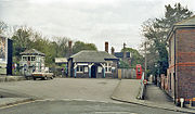 Station approach pictured in 1984