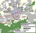 Streckenführung der geplanten Ringstraßenbahn (alternative Version)