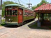 Former New Orleans Car 836 at the Connecticut Trolley Museum, May 2004