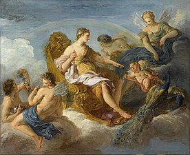 Juno, Iris and Flora by François Lemoyne