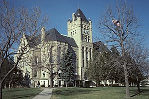 Gage County Courthouse in Beatrice, 1976
