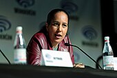 Gina Prince-Bythewood at the 2018 WonderCon in Anaheim, California.