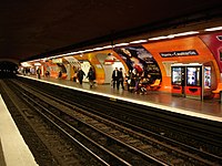 Line 9 platforms at Havre–Caumartin